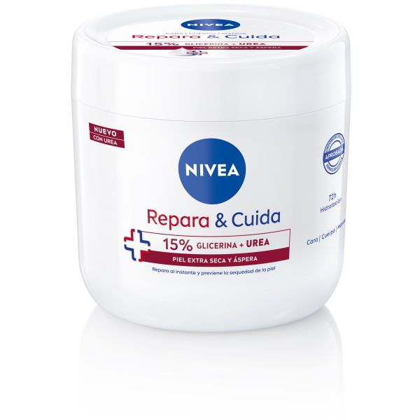 NIVEA Repara y Cuida 15% Glicerina y Urea  400 ml Crema Corporal