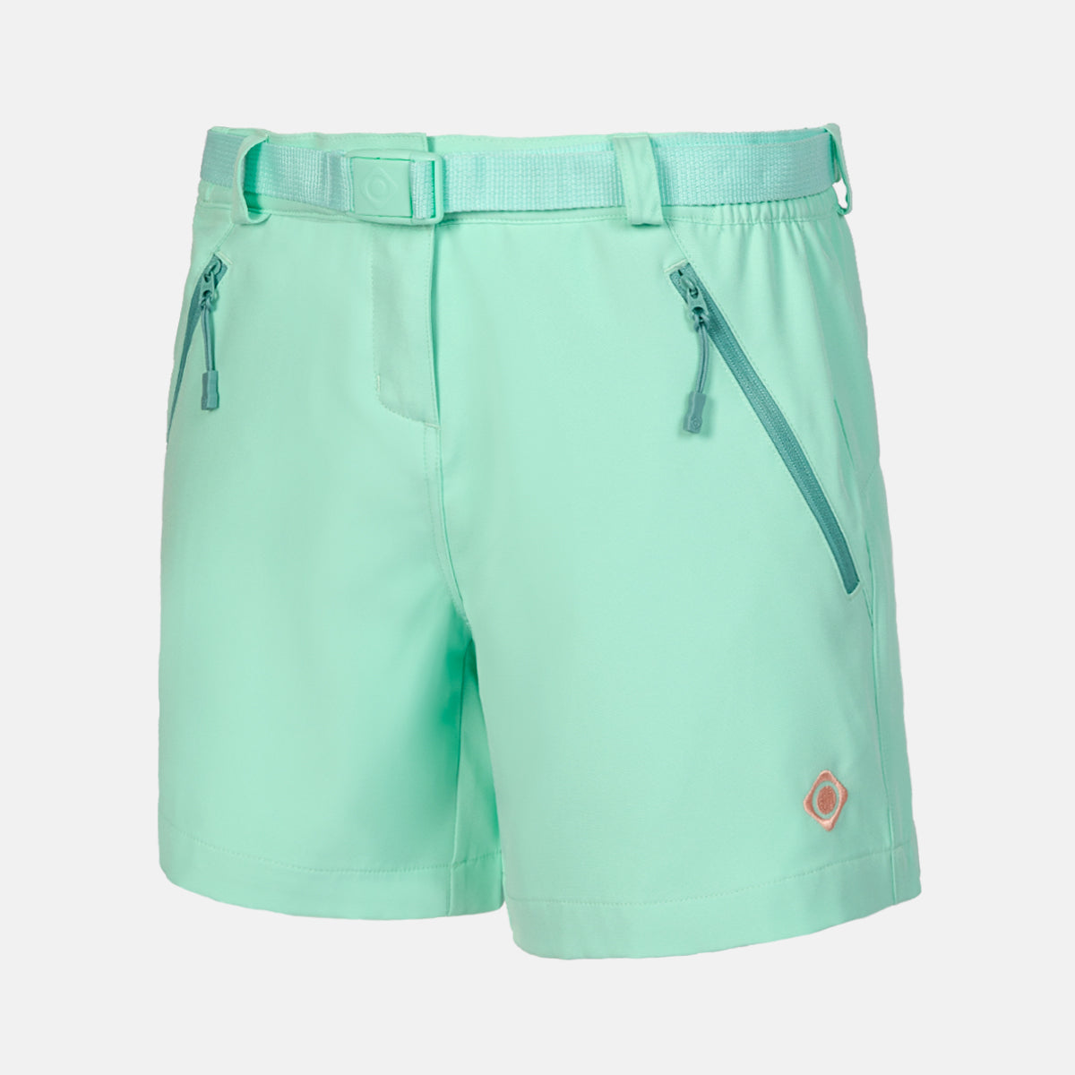 Izas - Pantalón Corto de Montaña para Mujer - Pantalón de Trekking y Senderismo - Tecnología Dry Fit Que Expulsa el Sudor a la Superficie - Transpirable y de Secado Rápido - Rillo Negro - 2XL