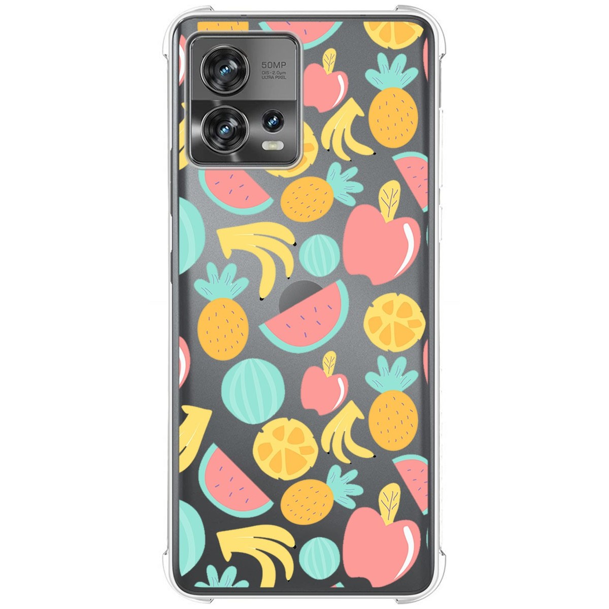 Funda Silicona Antigolpes para Motorola Edge 30 Fusion 5G diseño Frutas 02 Dibujos