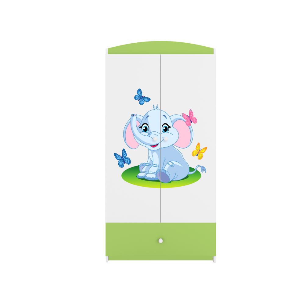 Roupeiro Kocot Kids BabyDreams Baby Elephant Green