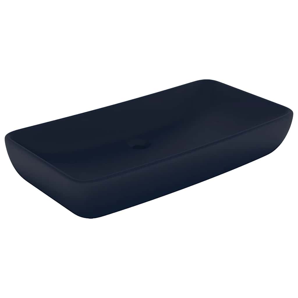 vidaXL Lavabo  rectangular de lujo cerámica 71x38 cm