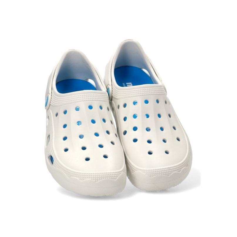 Zueco Sandalia Playa Mustang - Mujer - Suela Plana - Modelo 85516 - Color Blanco