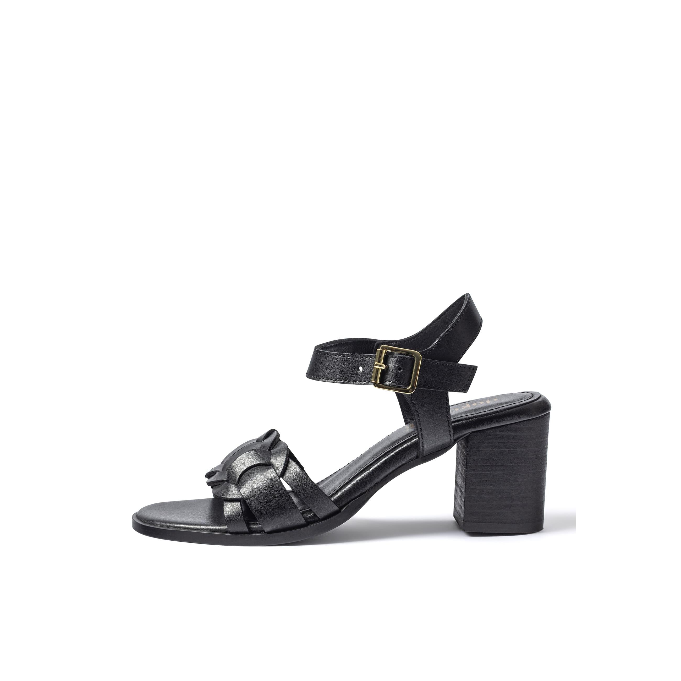 YOKONO Sandalia de tacón DUGI-251 NEGRO | Zapatos mujer Primavera-Verano | Piel vacuna  Napa | 7 CM