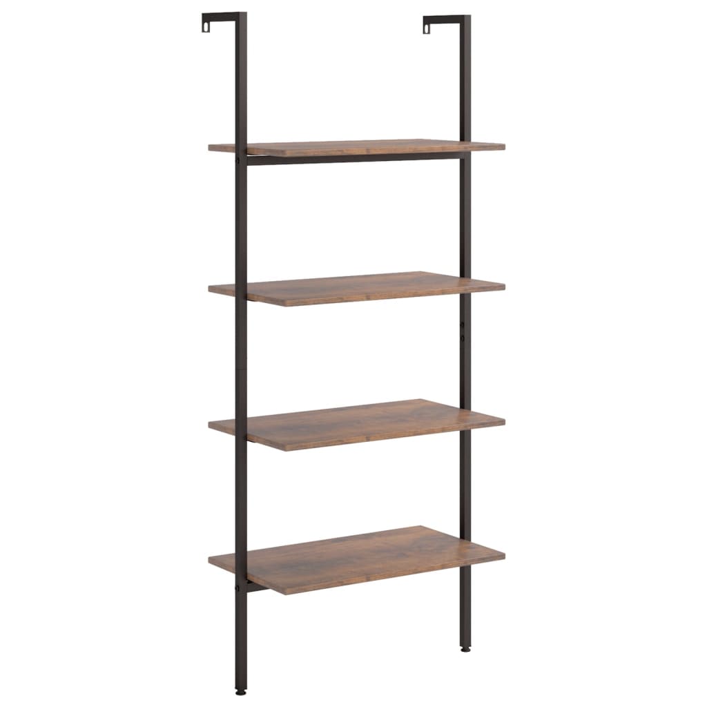 Vidaxl Estantería Inclinada 4 Baldas 64x35x152,5 Cm Marrón Claro
