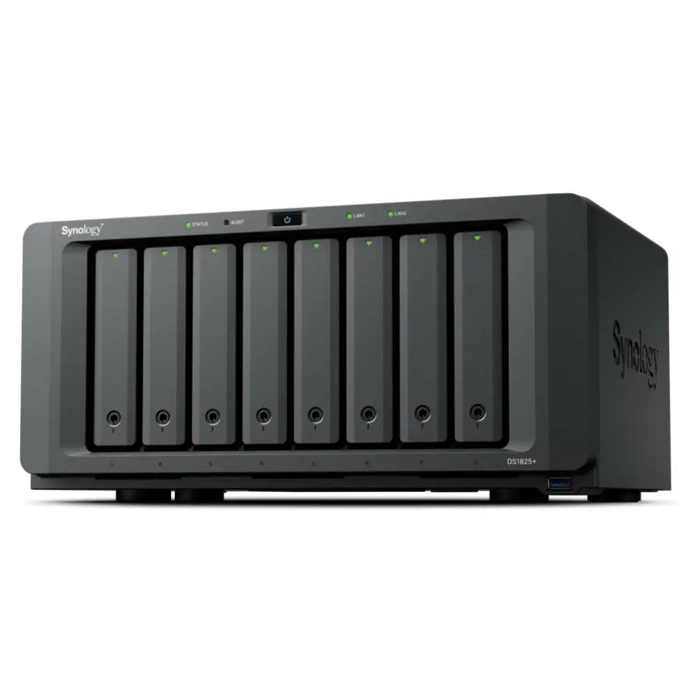 Synology DiskStation DS1825+ servidor de almacenamiento NAS Ryzen Embedded V1500B 8 GB DDR4 0 TB Negro