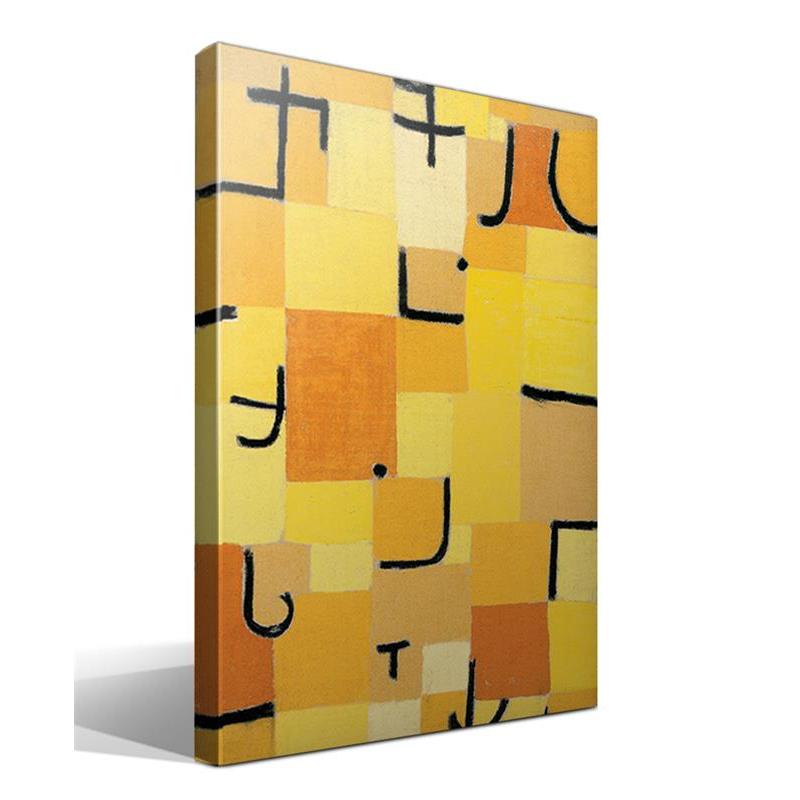 Cuadro Canvas Paul Klee Señales Amarillo - Alta Calidad