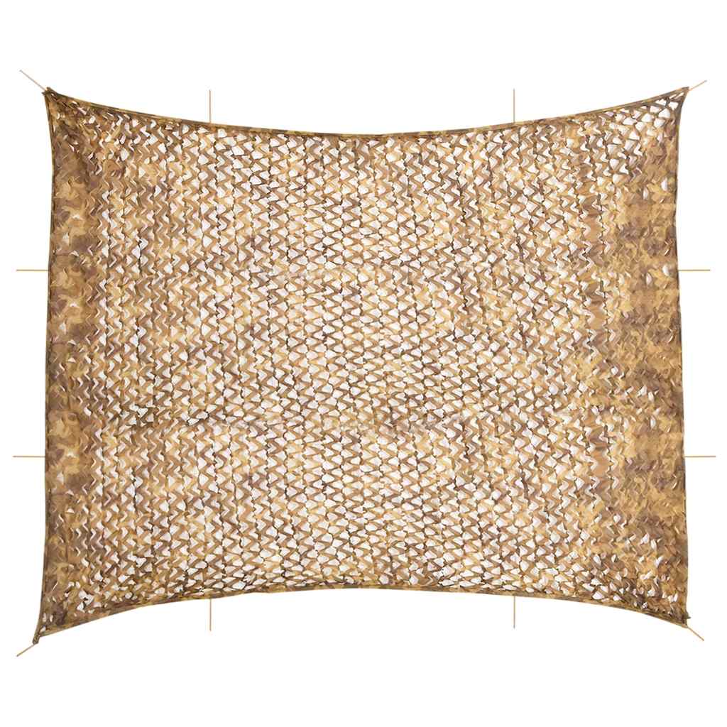 vidaXL Red de camuflaje con bolsa de almacenamiento arena en dimensiones 1038x137 cm/614x581 cm/627x290 cm y más