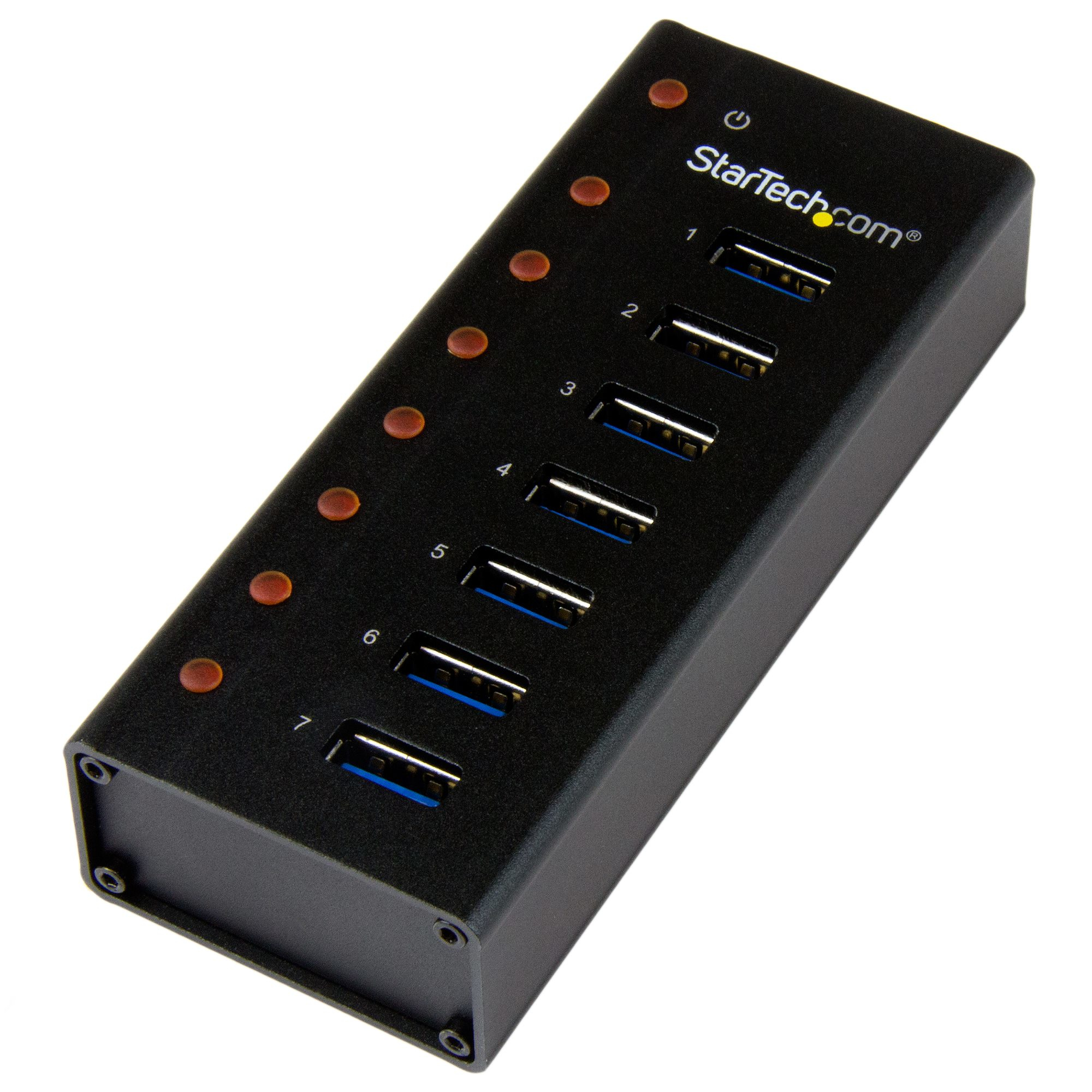 StarTech.com Concentrador USB 3.0 de 7 Puertos con Caja de Metal