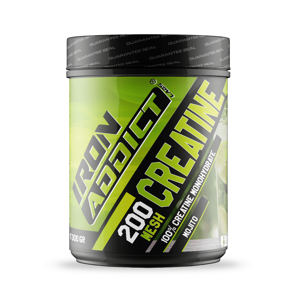 100% Creatina Monohidrato 200 Mesh - 300g - Creatina monohidrato - Iron Addict Labs