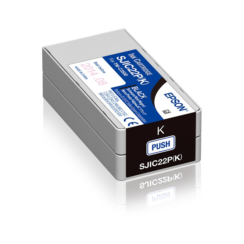 Epson - SJIC22P(K): Ink cartridge for ColorWorks C3500 (Black) C33S020601