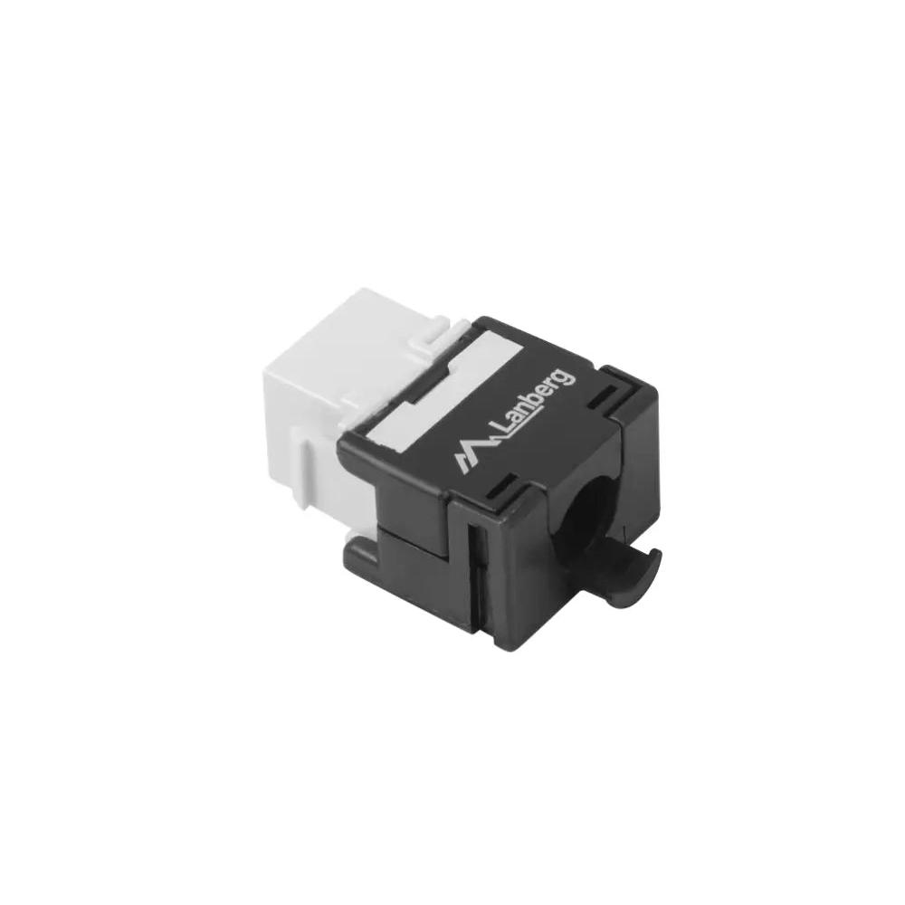 Módulo Keystone Lanberg KSUA-2000 RJ-45 LSA Plano Negro Blanco