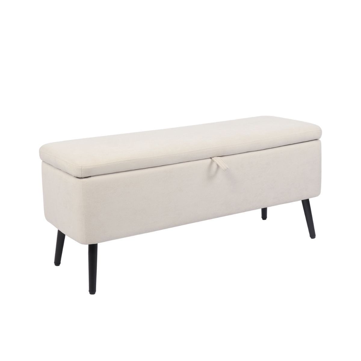 Baúl Maison tapizado microfibra 49x110x40 cm Adec