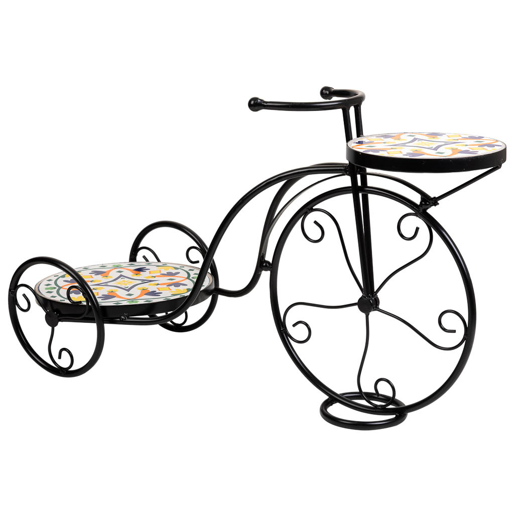 Wonderlust Deco - Soporte bici de mosaico y forja multicolor 67x26.5x43 Multicolor 67x26.5x43h cm