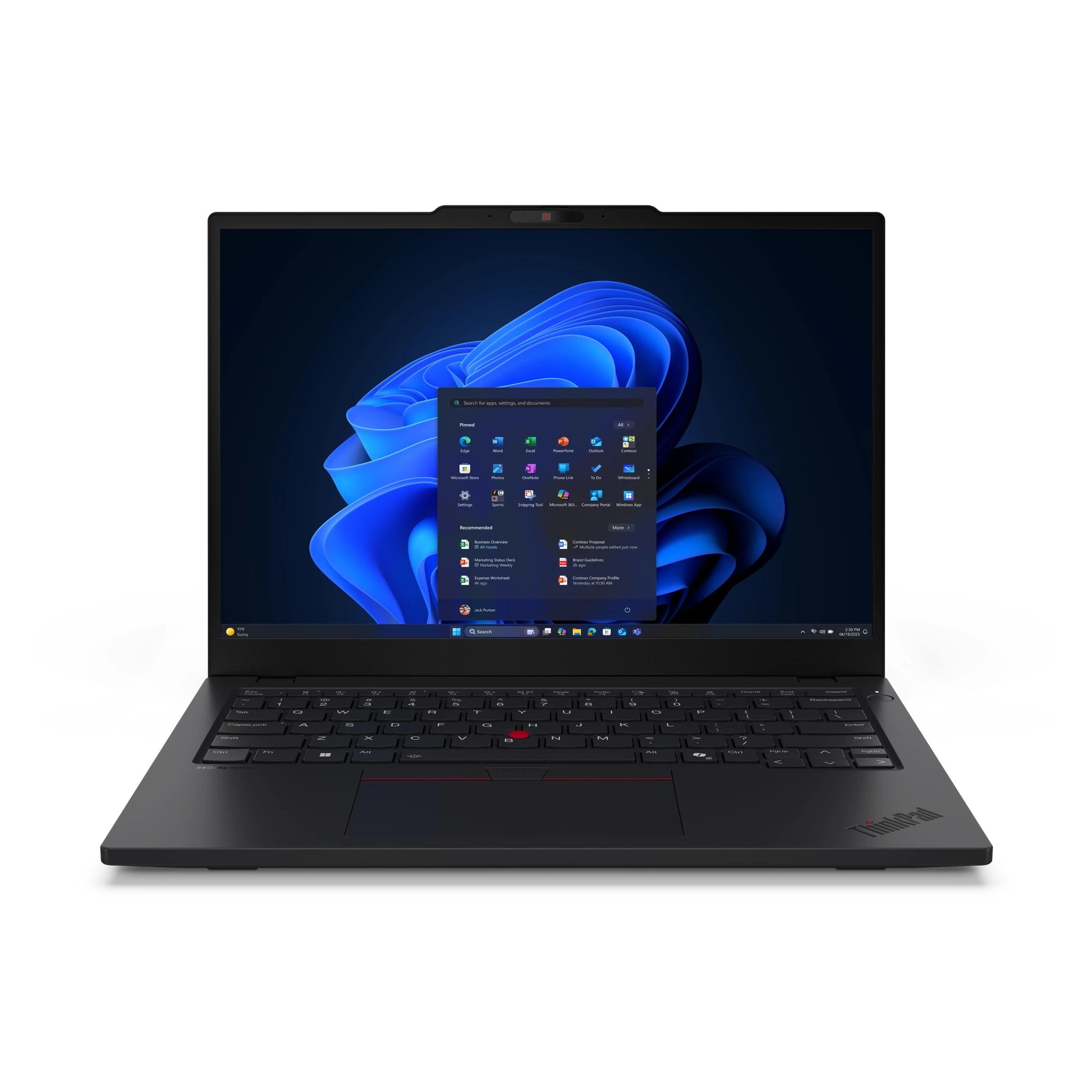Pc portátil Intel® Core™ Ultra 5 13,3" Windows 11 Pro Lenovo 21R5000WSP Ram 16 GB Disco 512GB  | SSD, Lector de huella digital, Negro