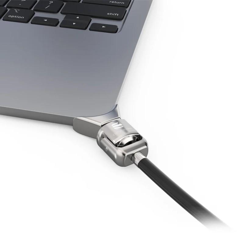 Ledge MacBook Air 15" M2 2023 Adaptador de bloqueo de borde con ranura en T y candado de cable con llave
