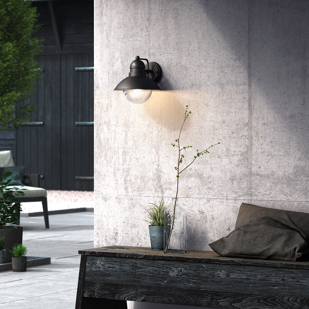aplique e27 negro mod. hoverfly philips