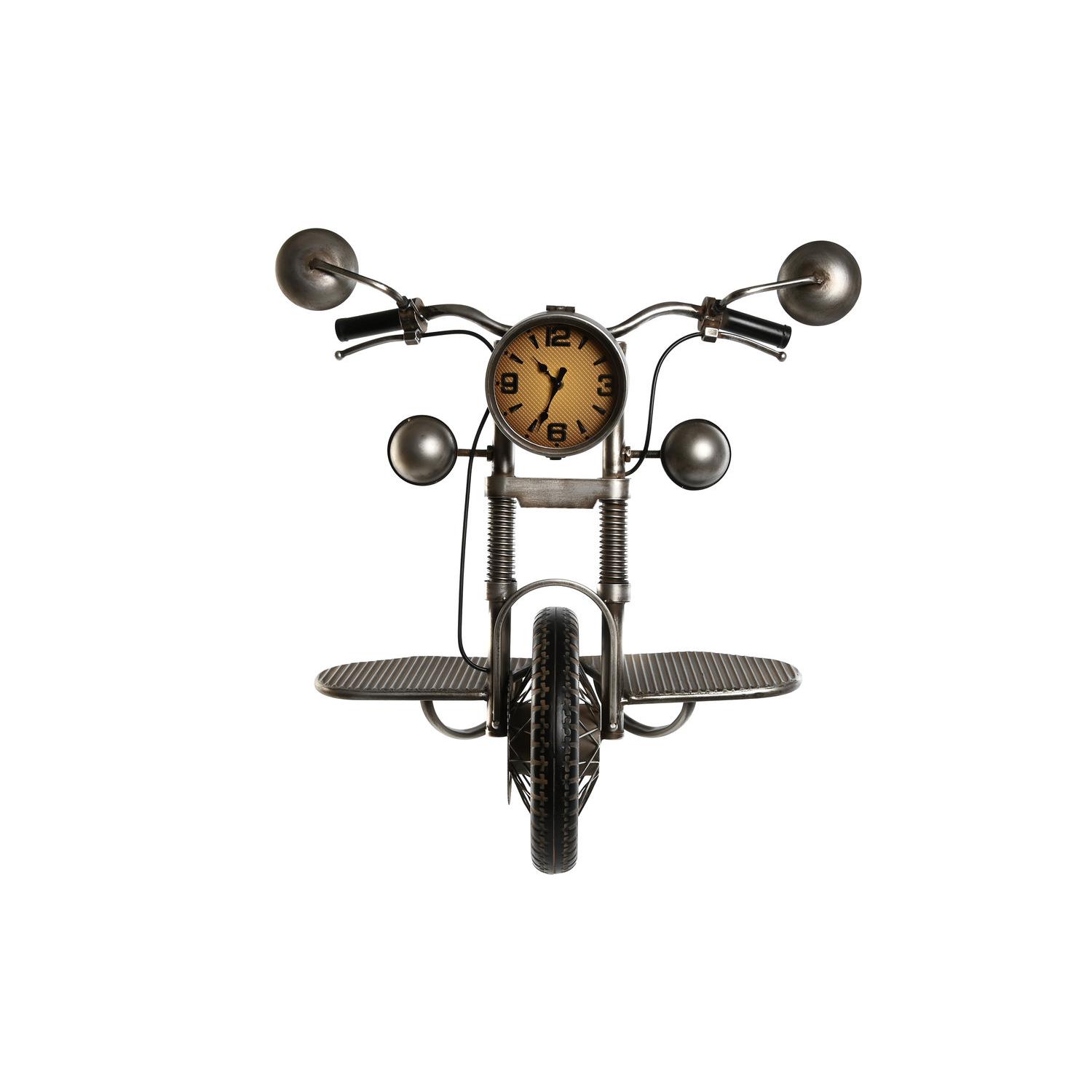 RELOJ PARED METAL 60X30X78 ESTANTERIA PLATEADO RE209975