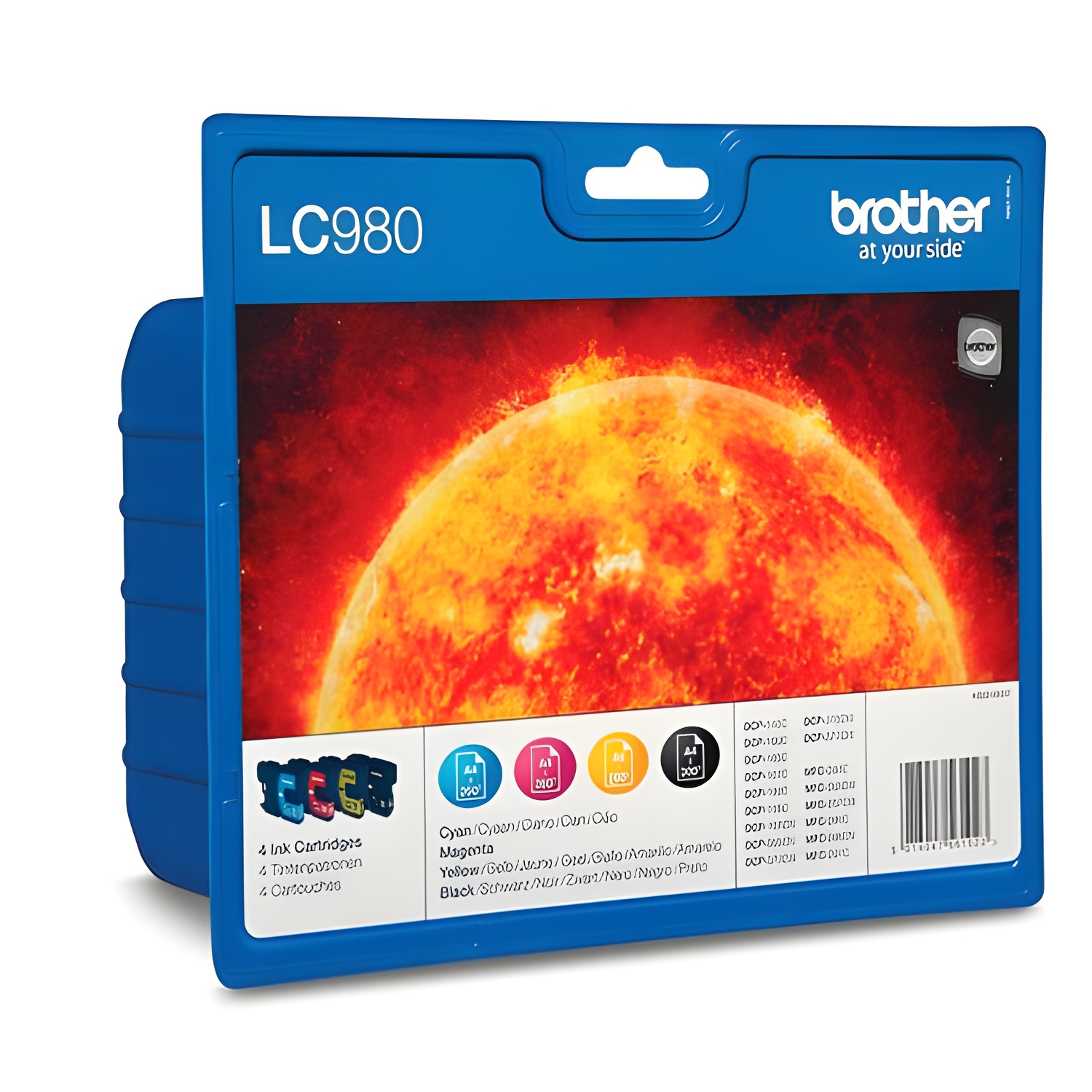 Tinta brother lc-980valbp pack cuatricolor c/m/y/bk