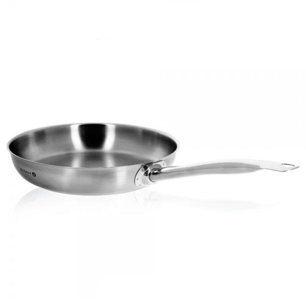 Sartén Profesional de Acero Inoxidable 18/10 Satinado de De Buyer, Ideal para Plancha, Sellado y Fritura en Todo Tipo de Cocina, Horno y Lavavajillas