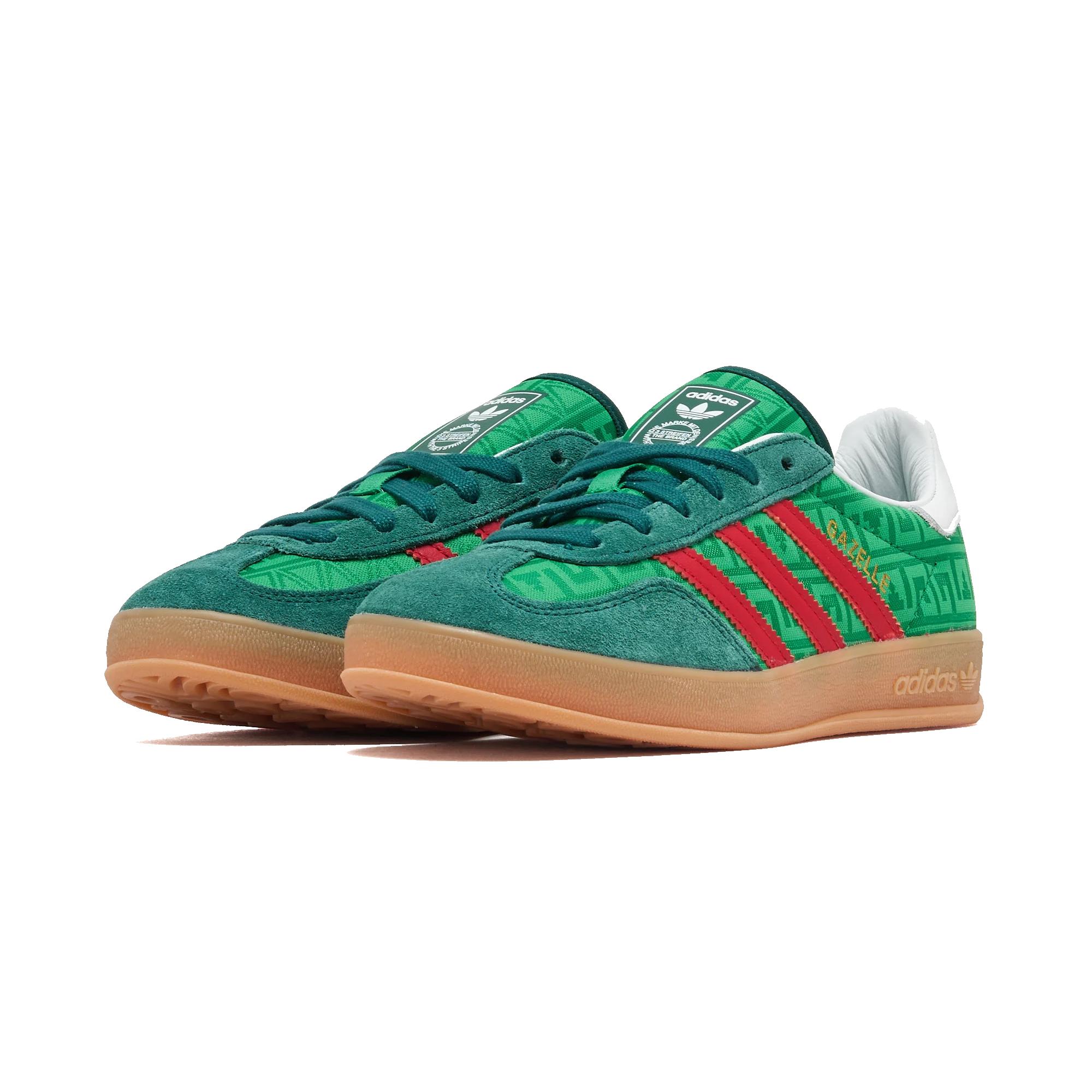 Adidas  Gazelle Indoor "Mexico" Green, Better Scarlet & Collegiate Green