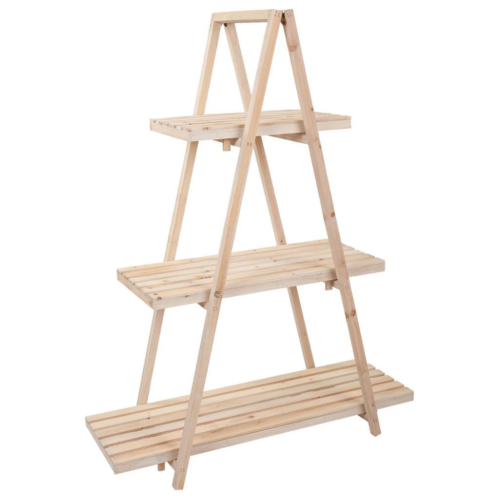 Kit Estanteria Expositor De Madera De 3 Bandejas 127x98x38cm, El mejor complemento para tu hogar