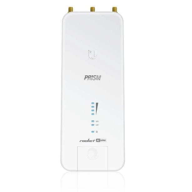 Ubiquiti - Rocket Prism 5AC Gen2 punto a punto 5 GHz con Gigabit Ethernet, airMAX AC y AirPrism para entornos densos, blanco