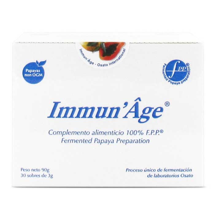 Immun Age FPP 30 Sobres.Osato - Complemento Alimenticio - Extracto de Papaya Fermentada - Suplemento Antioxidante