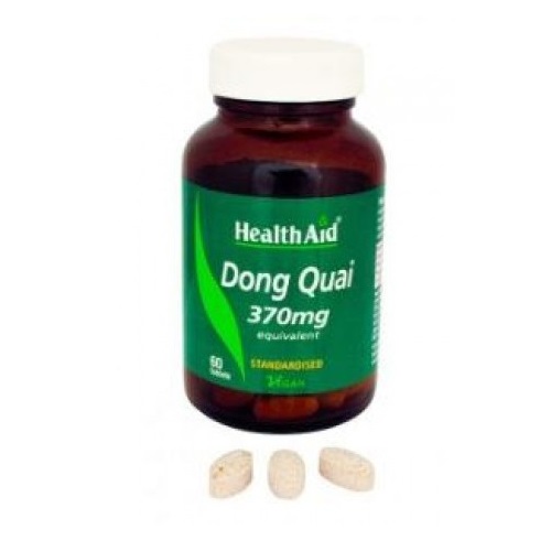 Health Aid Dong Quai 60 Tab - Alivia Síntomas Menstruales - Apto para Vegetarianos y Veganos