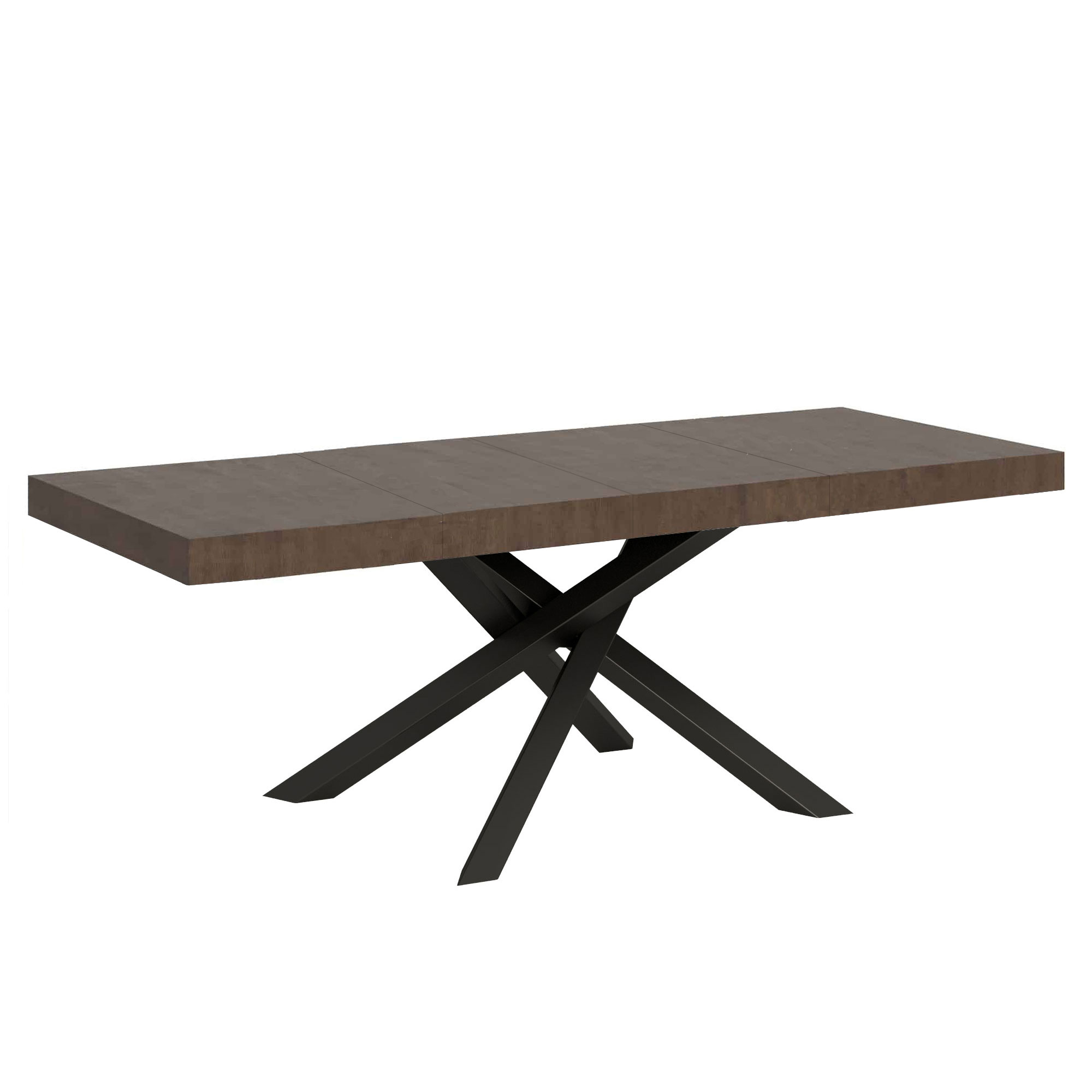 Mesa extensible 90x180/284 cm Volantis Premium Estructura Nogal Antracita - Itamoby