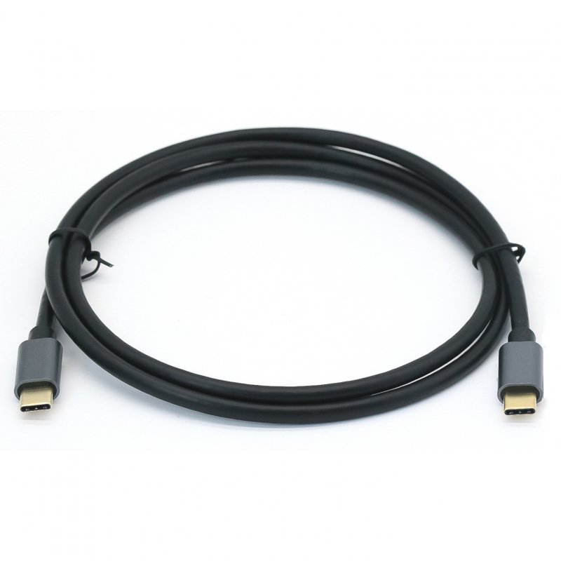 Equip USB-C 3.2 Gen 2 Cable 10 Gbps Male to Male 0.5m Black, supports 100W Power Delivery and 4K resolution, features premium braided cotton jacket for durability and stable connections, perfect for fast data transfer and charging.