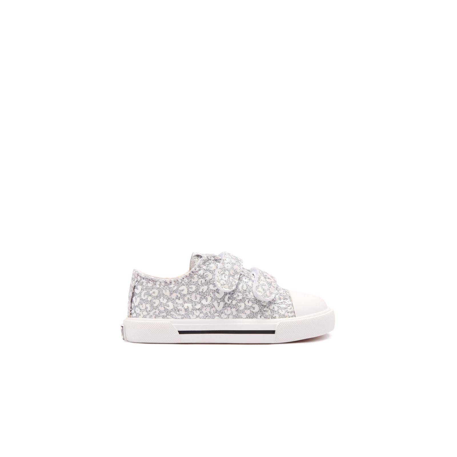 Conguitos - Zapatillas Bajas de Bebés Glitter Plata para Niña (Talla 29)