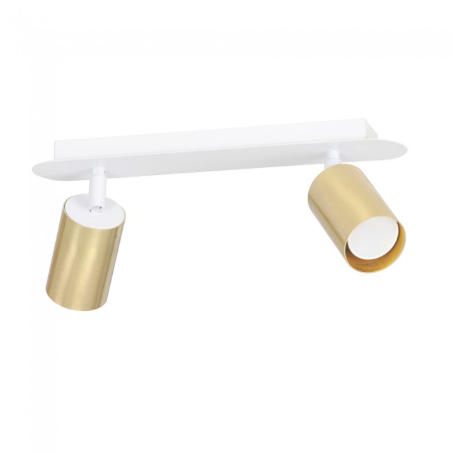 Wonderlamp Regleta de focos Tao Blanco/Oro (2 luces)