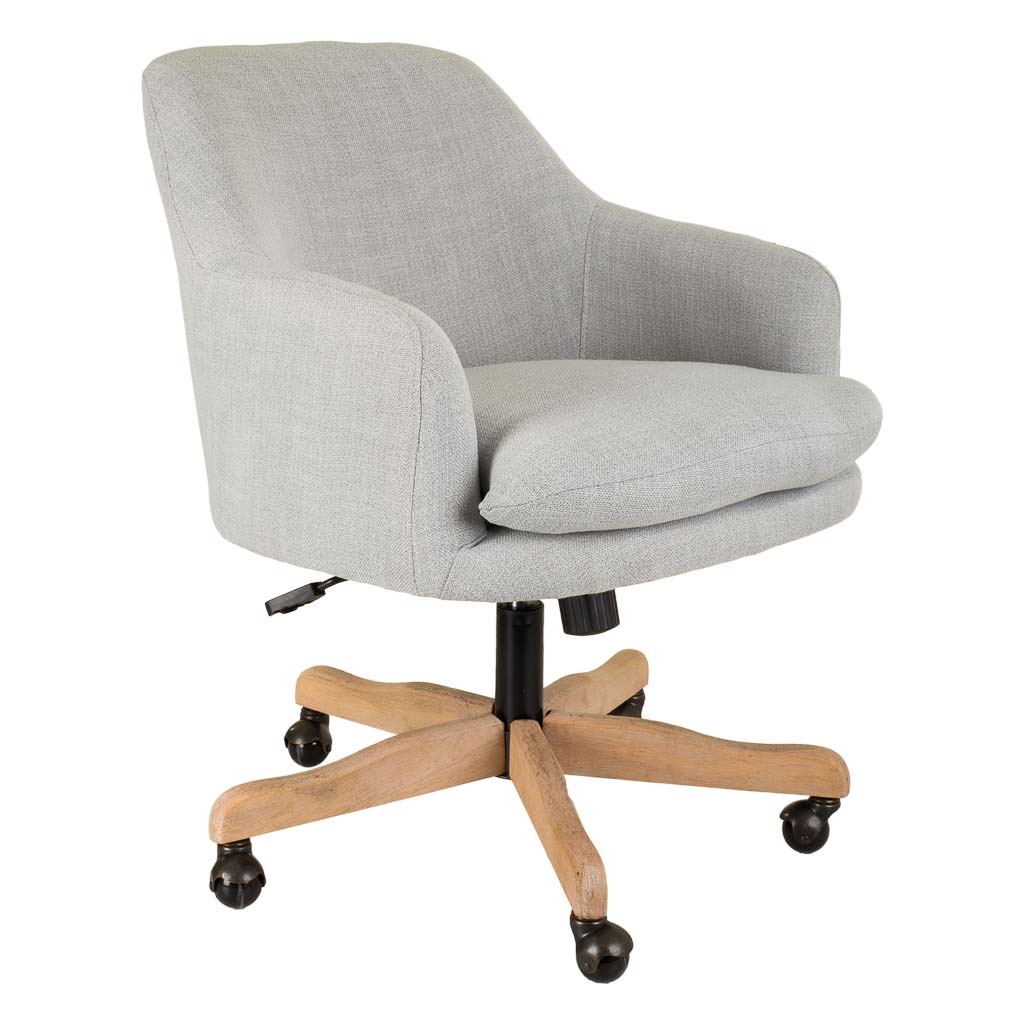 Wonderlust Deco - Silla de madera y tapizada con ruedas 60x60x40/93h cm Gris 60x60x40/93h cm