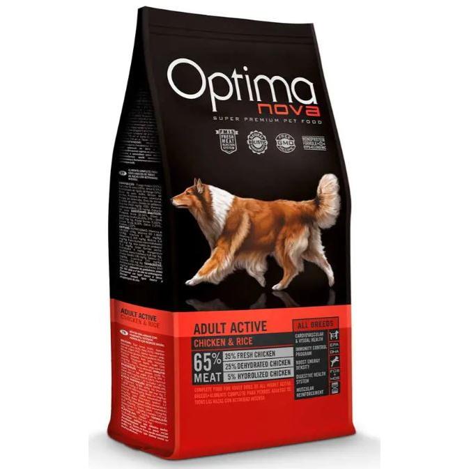 Optima Nova Adult Active Pollo y Arroz para Perros  Pienso para Perros