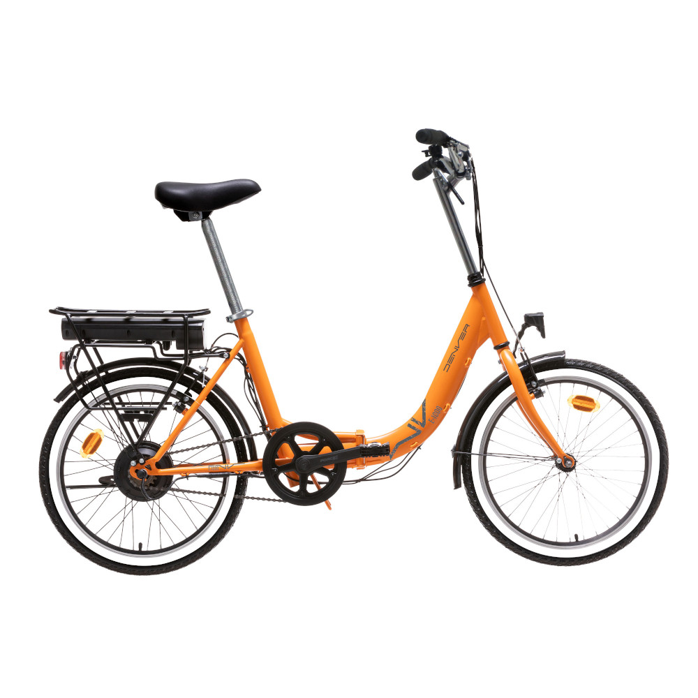 Bicicleta Eléctrica Plegable 20” DENVER E-1000 - Naranja