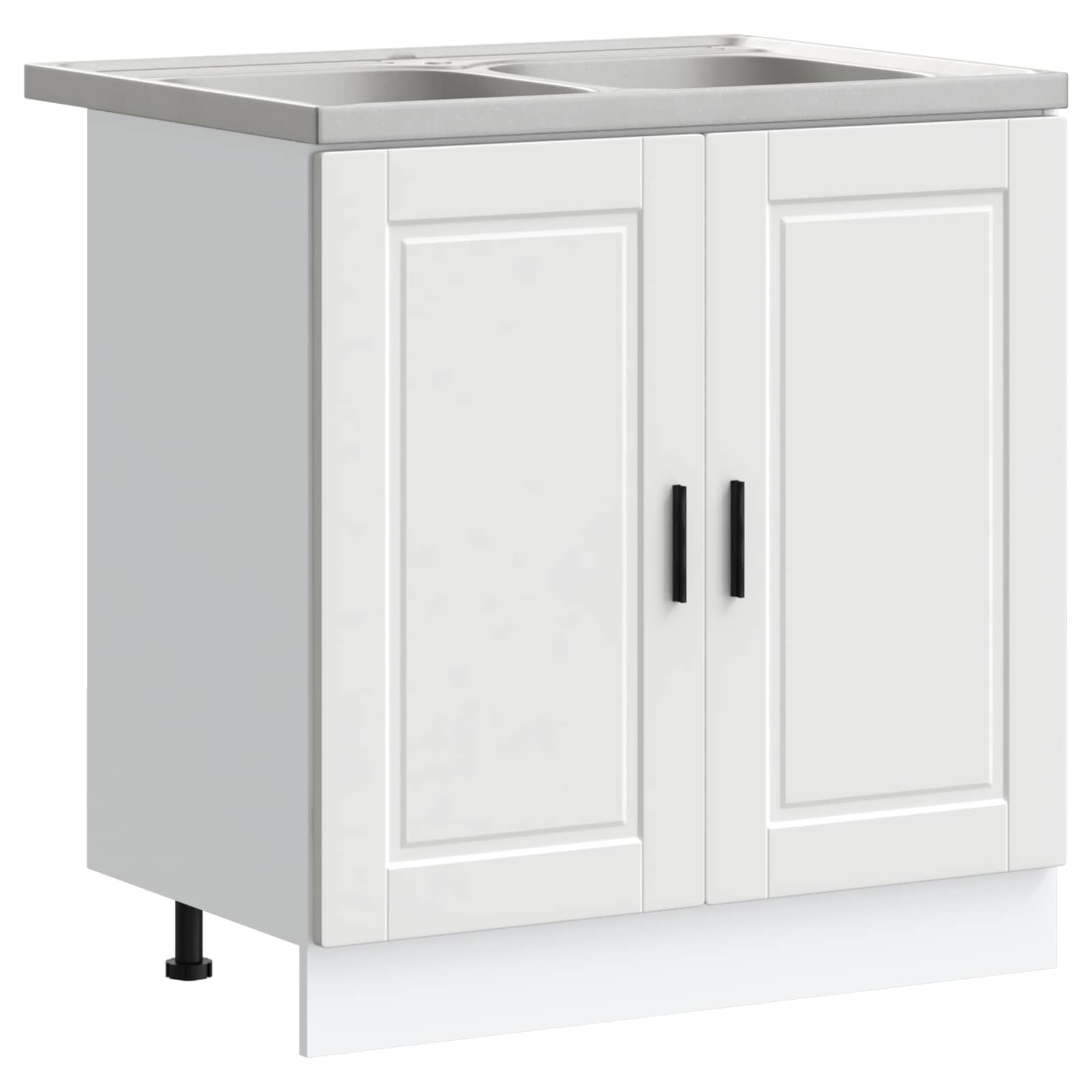 vidaXL Mueble Bajo para Fregadero Porto 2 pcs Madera contrachapada