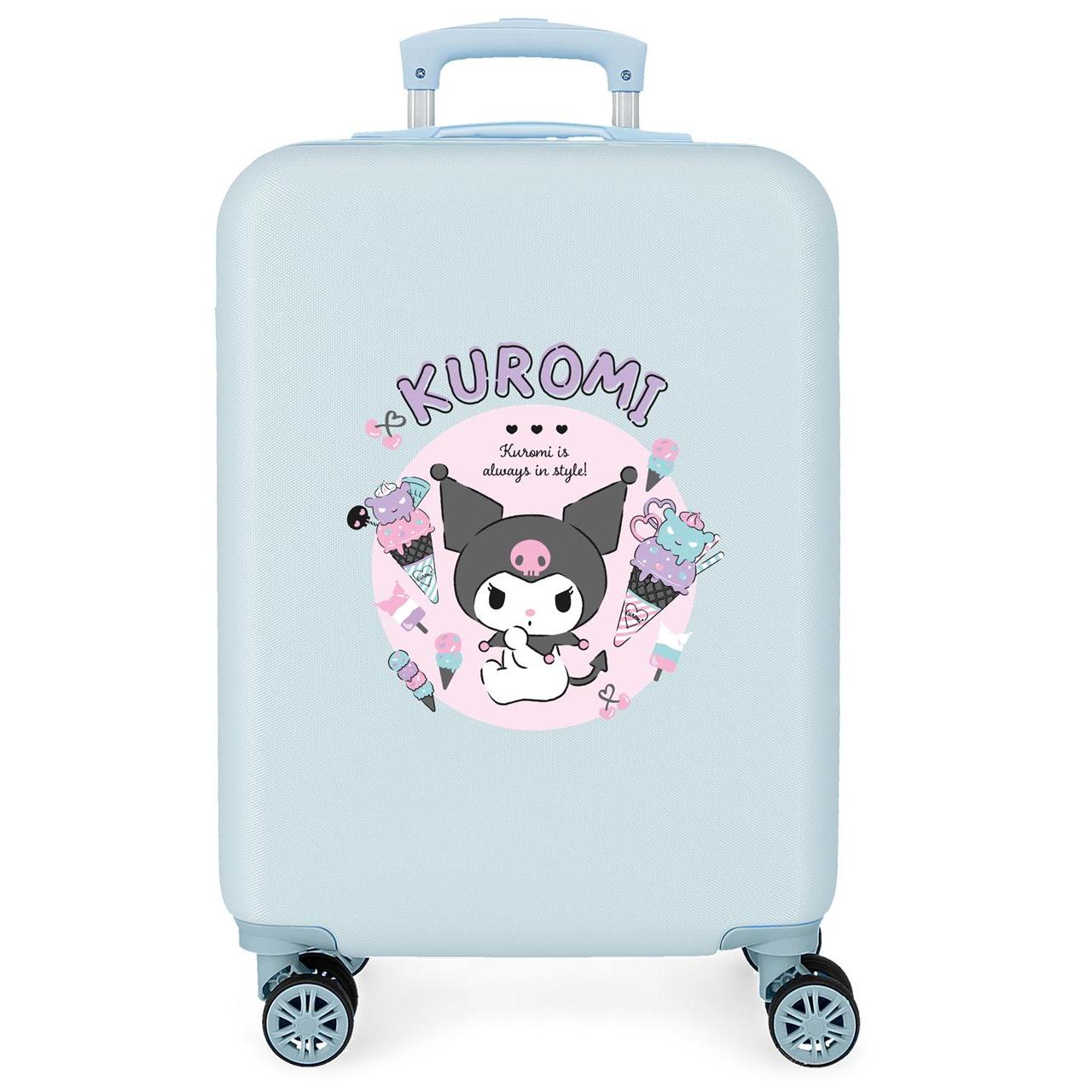 Maleta de cabina Sanrio Kuromi ABS con capacidad de 41,8L Negro