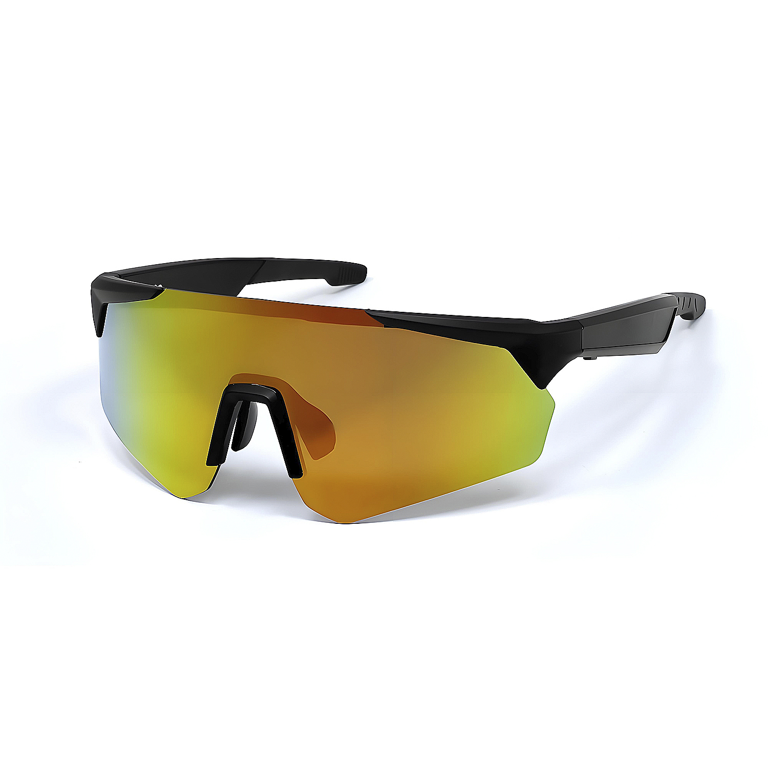 DAM Gafas deportivas inteligentes QY PRO 2. Asistente de voz inteligente, traducción en tiempo real de más de 100 idiomas, control de música/llamadas y lentes UV400. 14,5x14,5x5,5 Cm.
