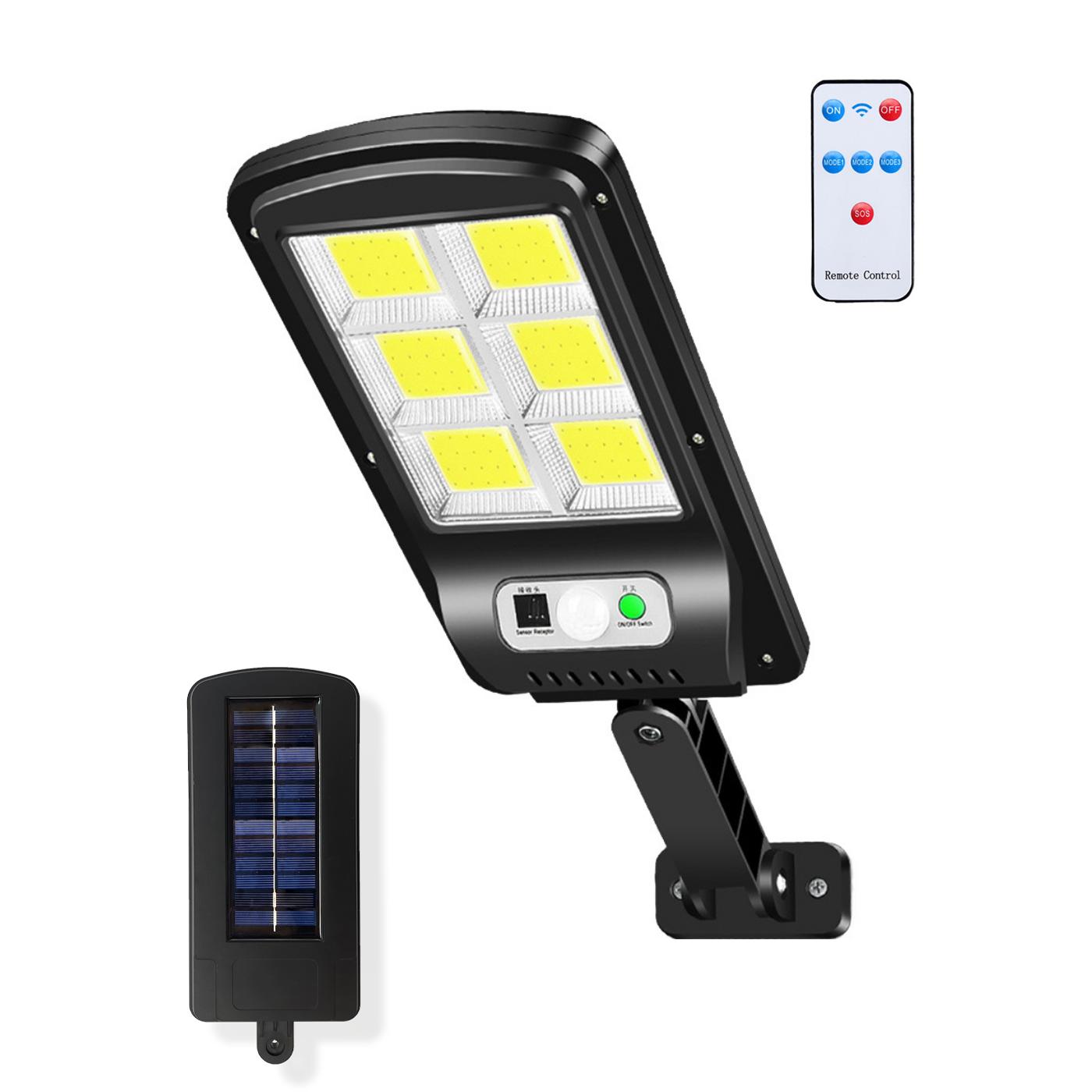 MAGIC SELECT Farola Solar LED con Sensor de Movimiento PIR. Lámpara Solar LED para Exteriores. Foco de Luz Impermeable IP65 para Jardín, Patio, Camino, Garaje.