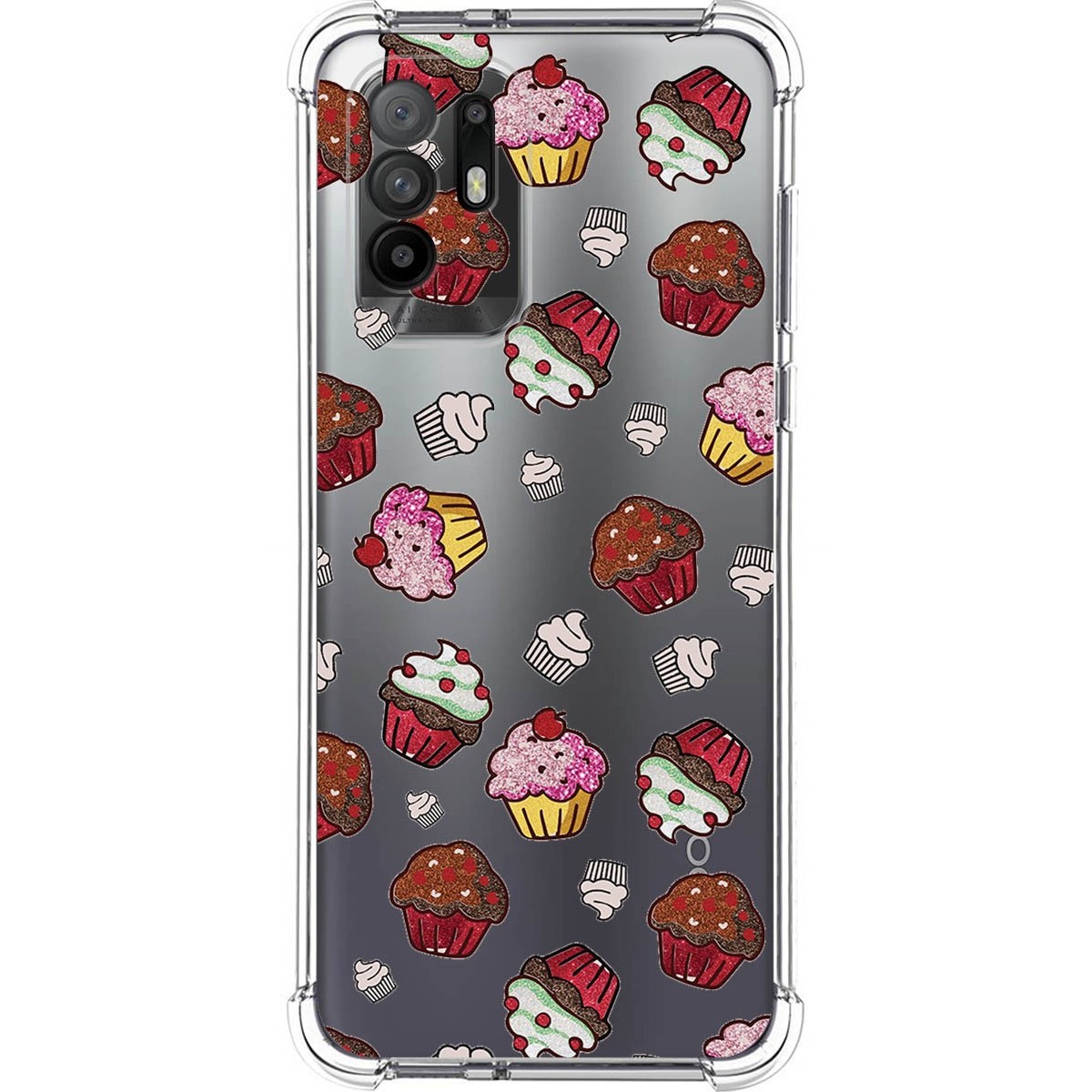 Tumundosmartphone Funda Silicona Antigolpes para Oppo A94 5G diseño Muffins Dibujos