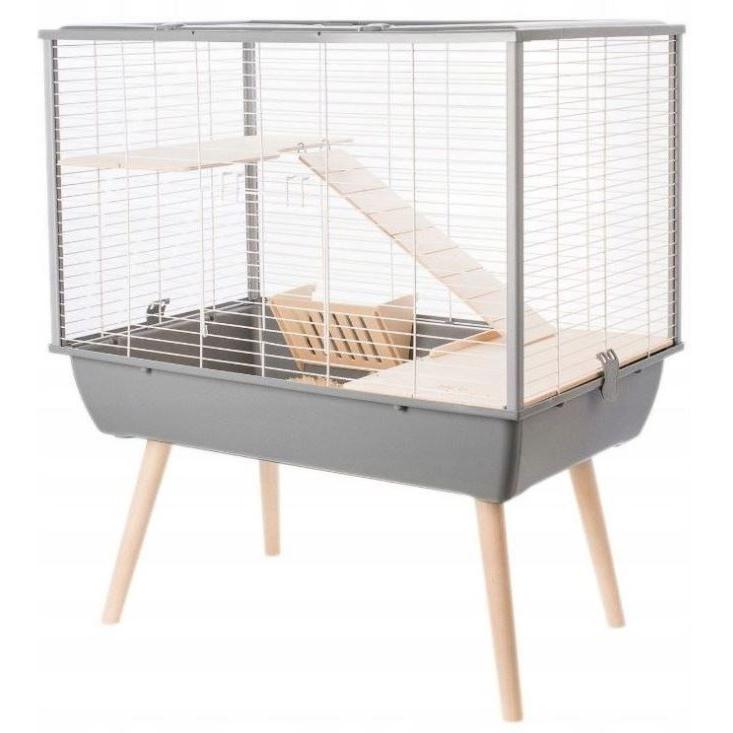 Jaula ZOLUX para roedores grandes Neo Muki H58, gris