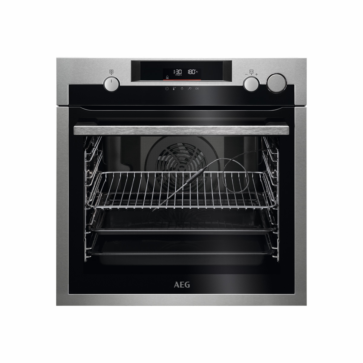 AEG - Horno de vapor Serie 7000 SteamCrisp con Display LED Explore - BPE577161M