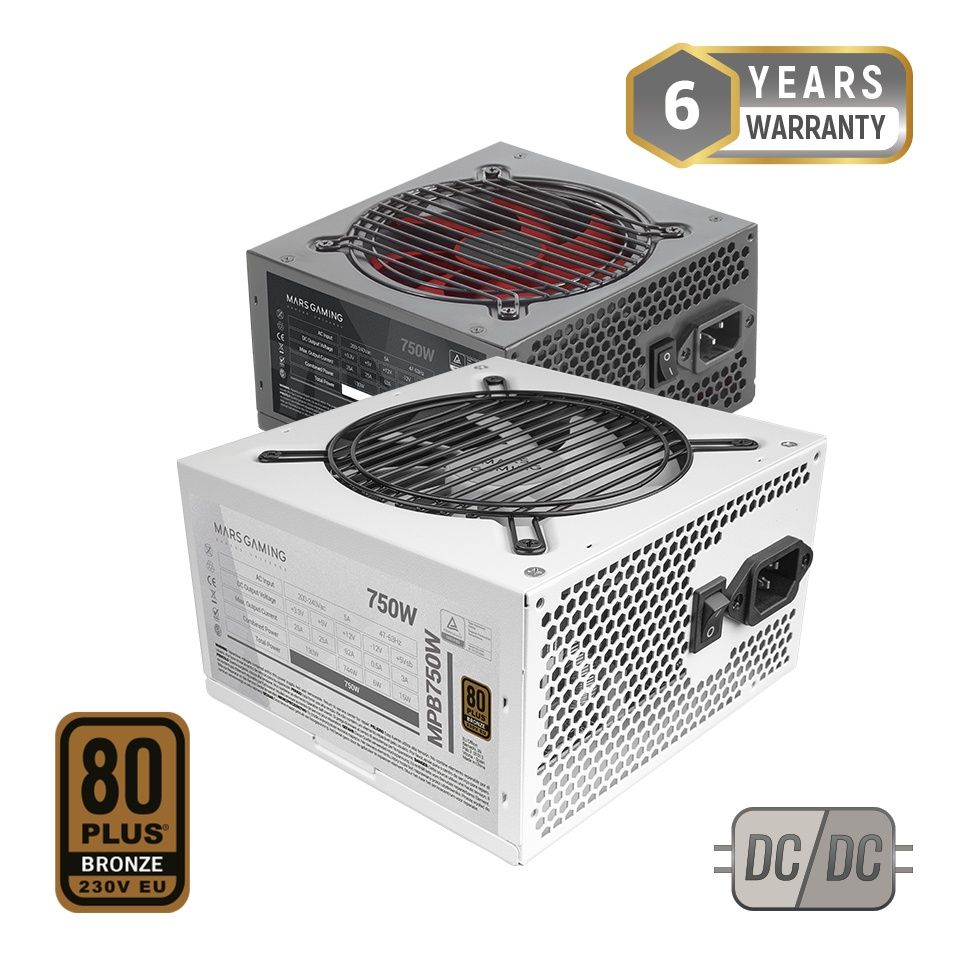 FUENTE ALIMENTACIÓN PC MARS GAMING MPB750W
