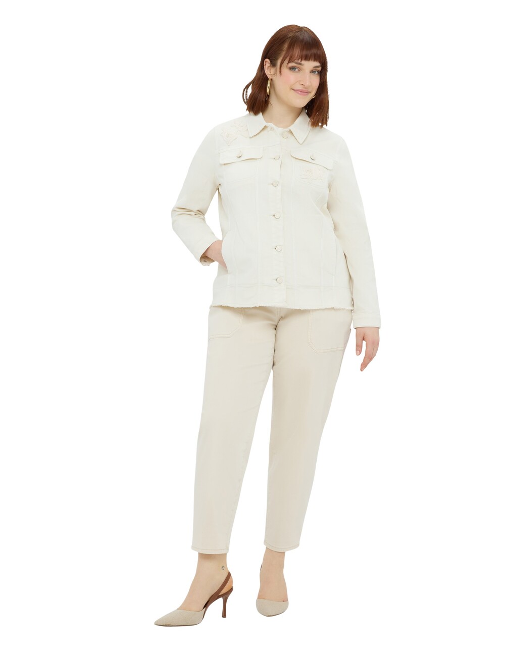 Fiorella Rubino - Camisa shacket con bordados florales