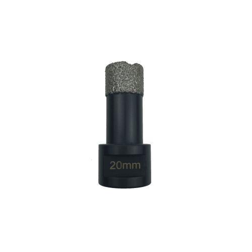 Juego de 4 brocas huecas diamantadas para perforación en seco con rosca m14 (ø 14-20-25-32 mm)