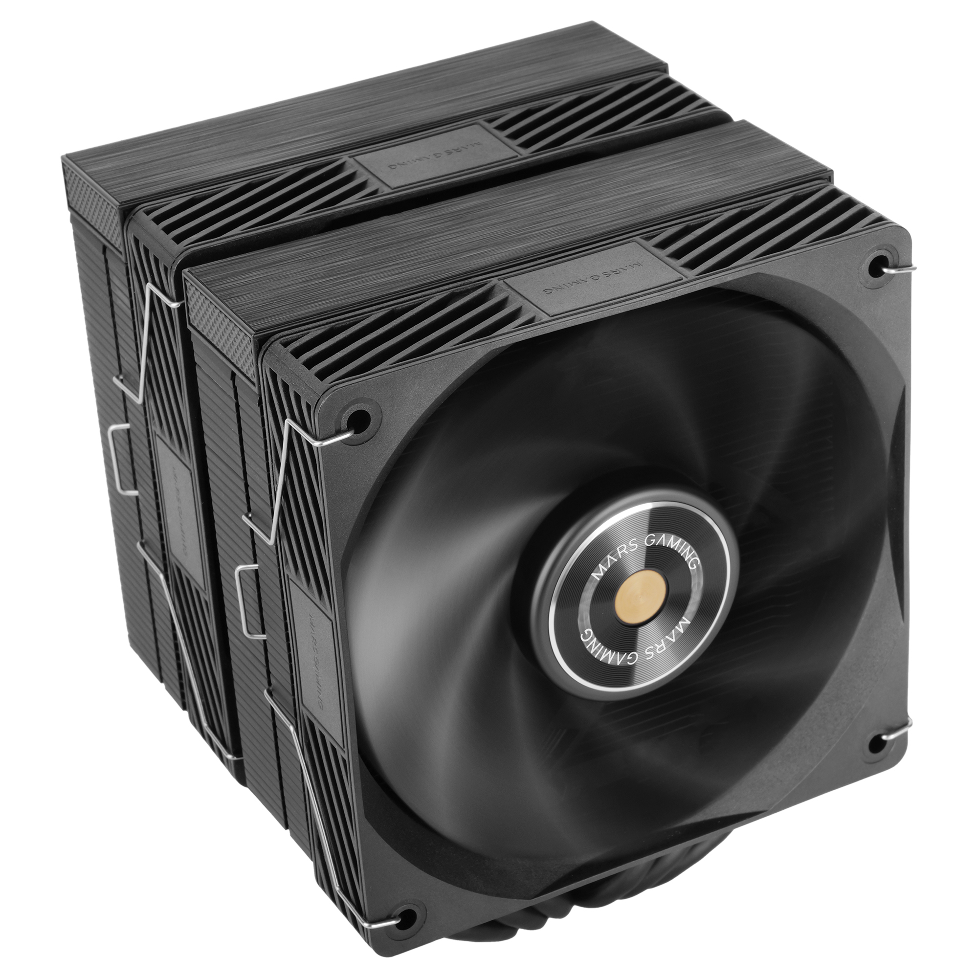 Mars Gaming MCPU-X26PRO, Disipador CPU Dual Tower 350W TDP, 2x Ventiladores 120mm, Rodamientos FDB y Núcleo de Cobre, 6 Heatpipes HCT, Cable Reductor de Ruido, Intel LGA y AMD, Refrigeración PC Negro o Blanco