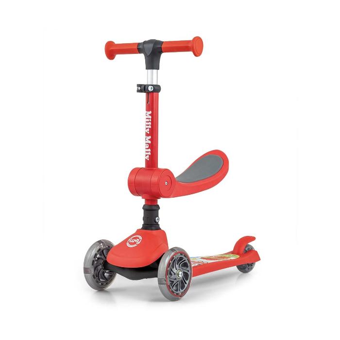 Scooter Milly Mally Red Fuzzy
