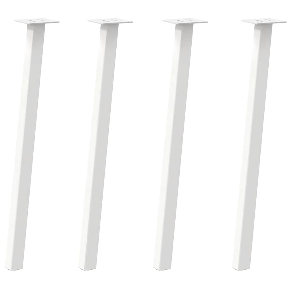 vidaXL Patas para consola (4 unidades) 72 cm, acero