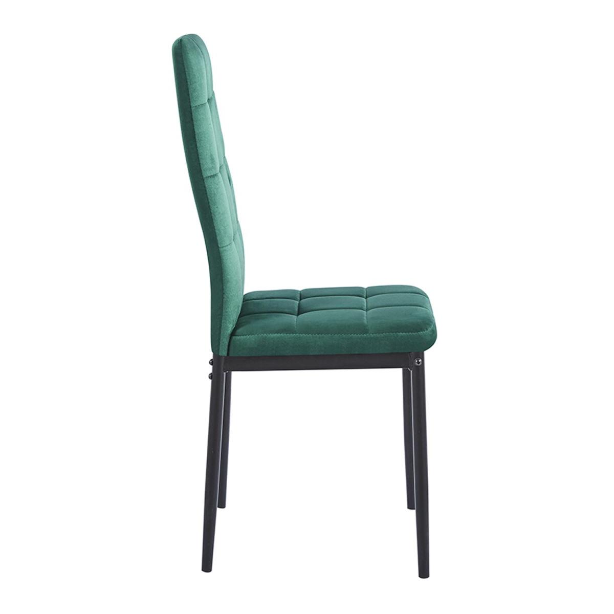Regalos Miguel - Packs Sillas Comedor - Pack 4 Sillas Lan Terciopelo - Verde