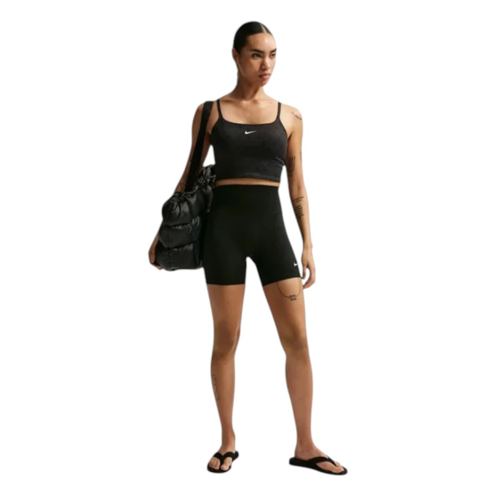 Short Nike One High Waisted 5" Ciclista Negro Io0809-010 Mujer Mallas Comodas